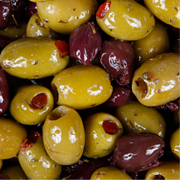 Assorted Greek Olives with Herbs in Jar (10oz)